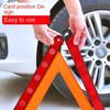 Portable Folding Warning Triangles Red Reflective Hazard Triangle  Breakdown Rescue