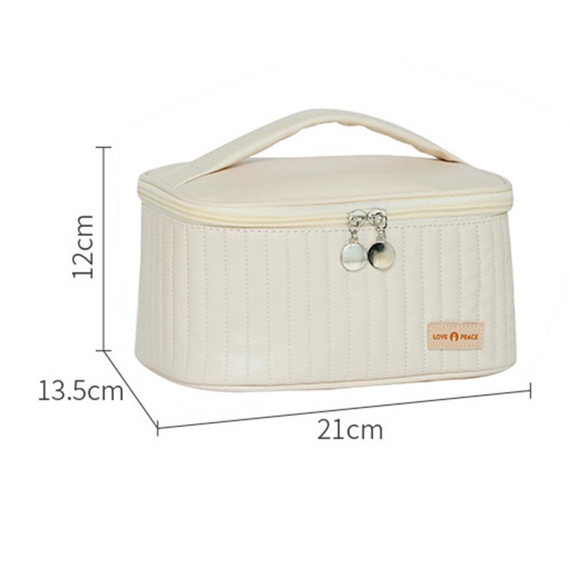 Lovely Cosmetics Toiletries Storage Bag Cloth Zipper Handbag Women Makeup Bag