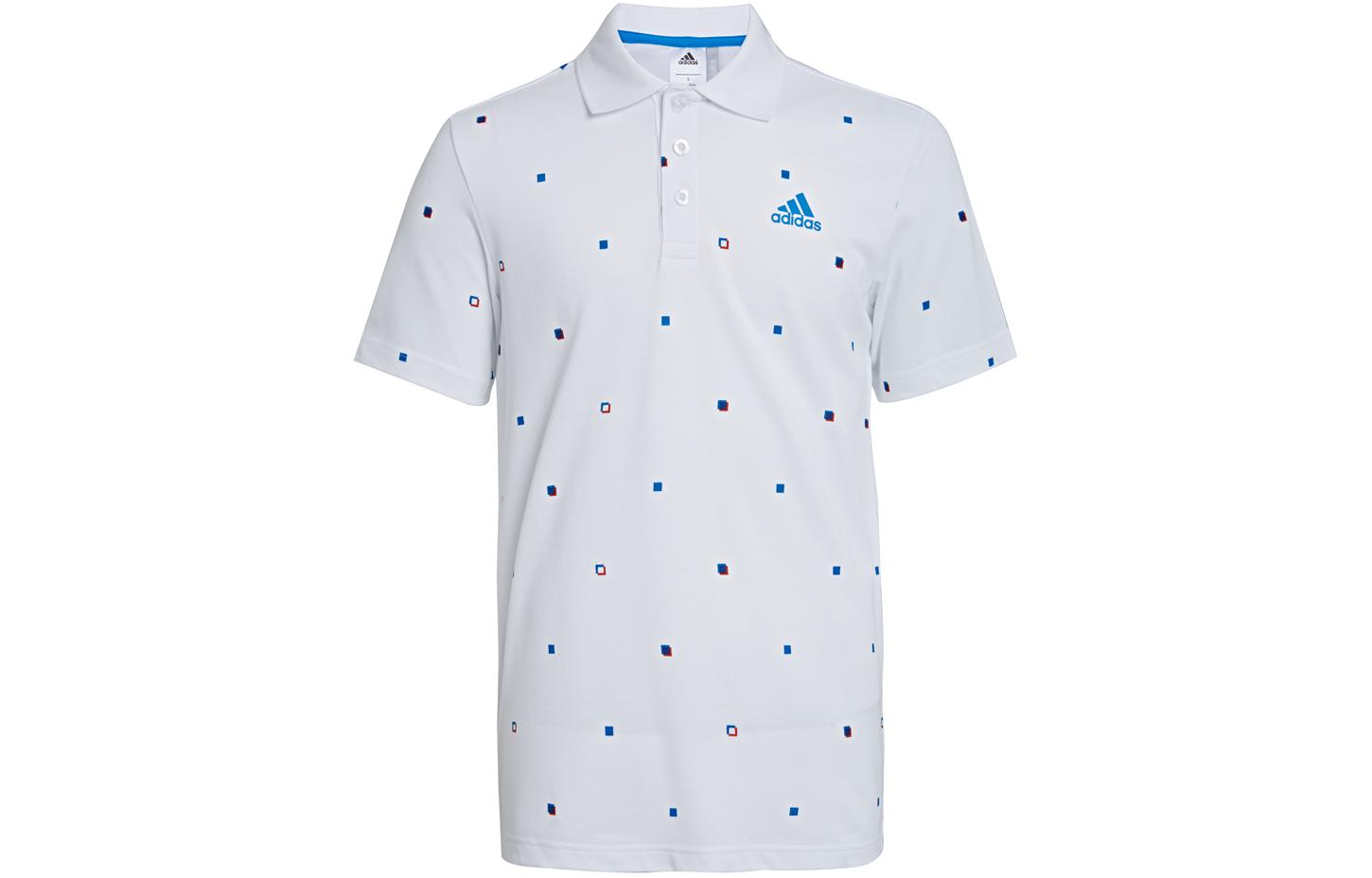 

Adidas Polo Shirts Men s White Polo Collar Moderate Straight Fit AE8472 M