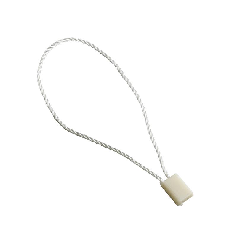 Universal Hanging Tag String for Clothing, Shoes, and Bags - Disposable, Single-Hole, Snap Button Design for Men’s, Women’s, and Kids' Items
