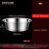 LFGB Certified 316L Stainless Steel Kitchen Basin Ultra Thicken Seafood Container Well Polished Directly Heating Deepened Plates