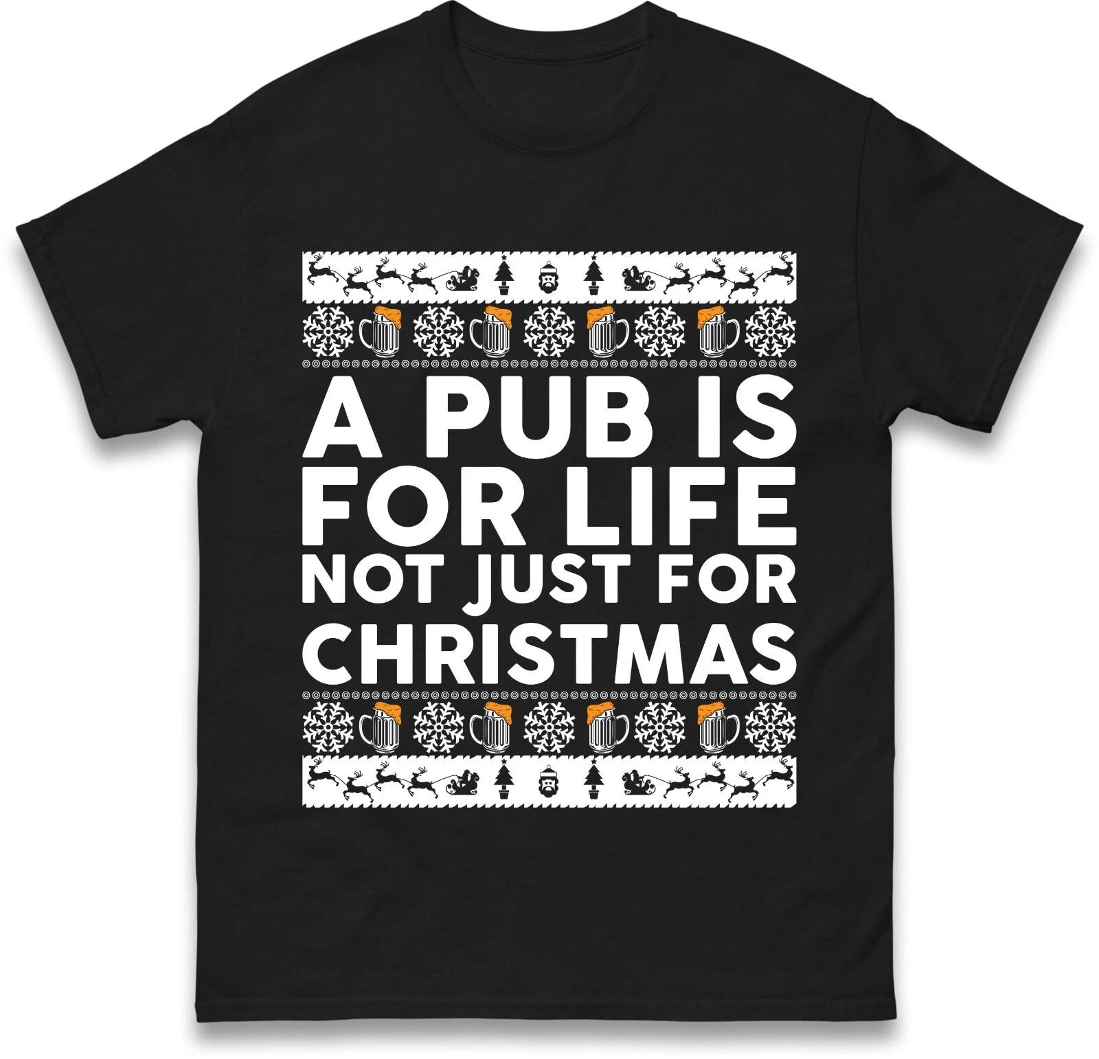 Funny Christmas Drinking Party T-Shirt L