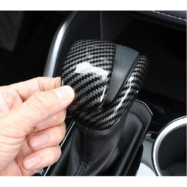 For Toyota Highlander 20-23 Carbon Fiber Gear Shift Central Console Knob Trim 2X