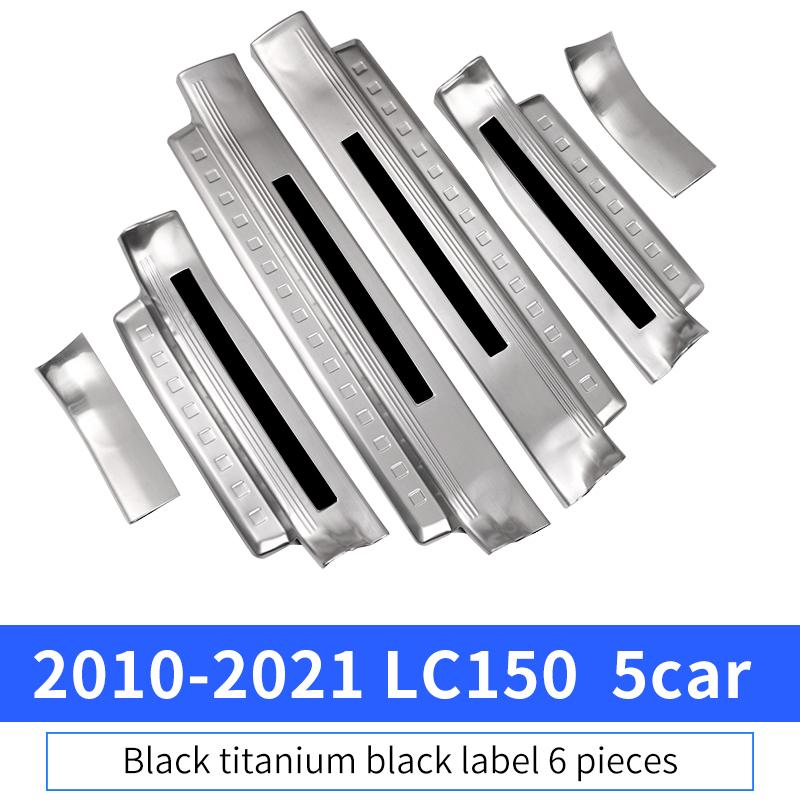 For Toyota Land Cruiser Prado 150 Lc150 Fj150 2010-2023 Tuning Interior Decoration Accessories Stainless Steel Threshold Panel