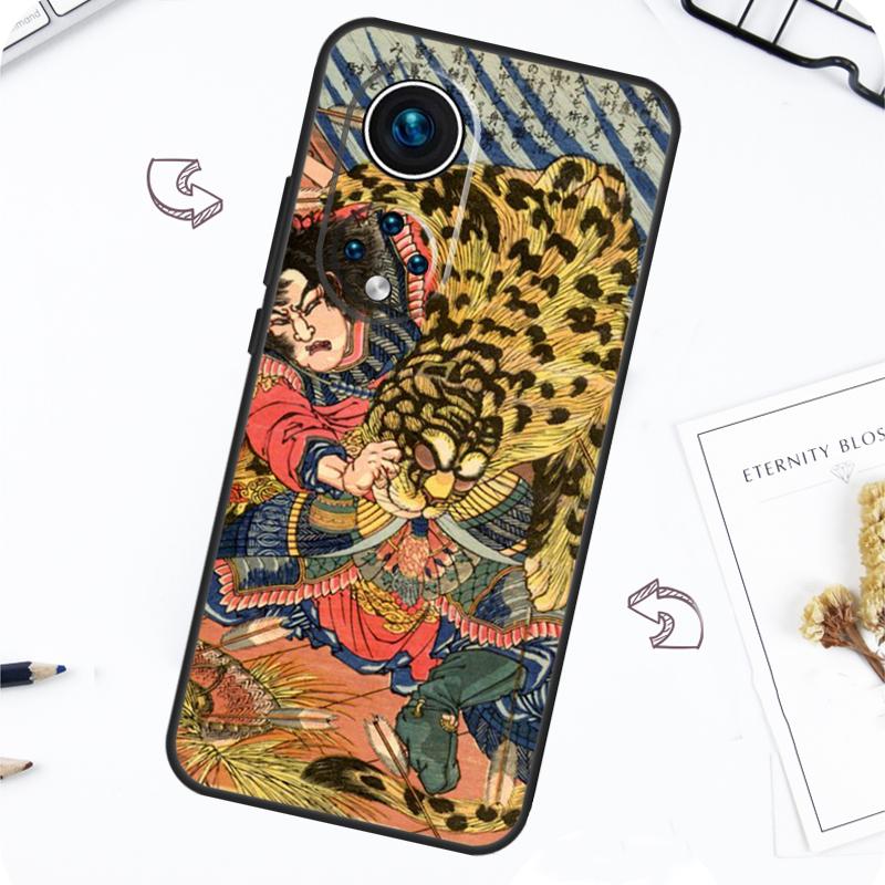 Japanese Ukiyo-e Art Panther Tiger Case For Honor Magic 7 5 6 Pro Honor 200 Pro X9b X9a X8b X8a X8 X9 X9c 50 70 90 Lite Cover