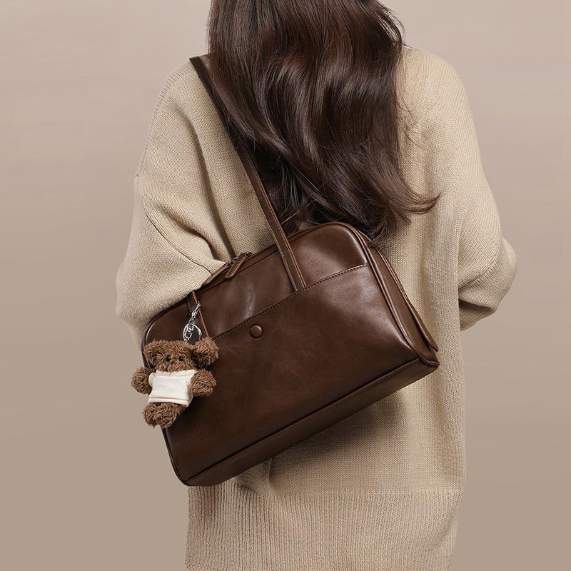 Tote Bag Women's New Autumn and Winter Women's Bag Pillow Bag Retro Work Commuter Handbag
