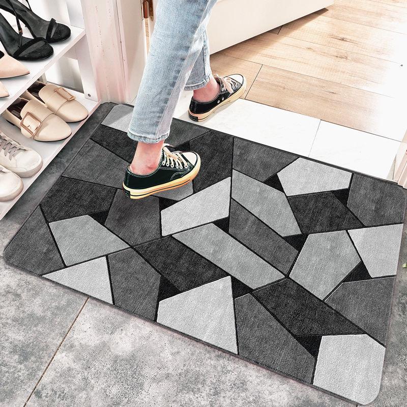 Anti-Slip Water-Absorbent Bathroom Mat for Entryway and Household Use