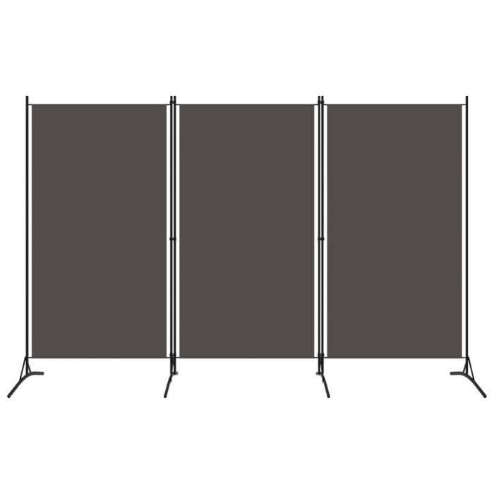VidaXL 3-Panel Room Divider Anthracite 260x180 Cm