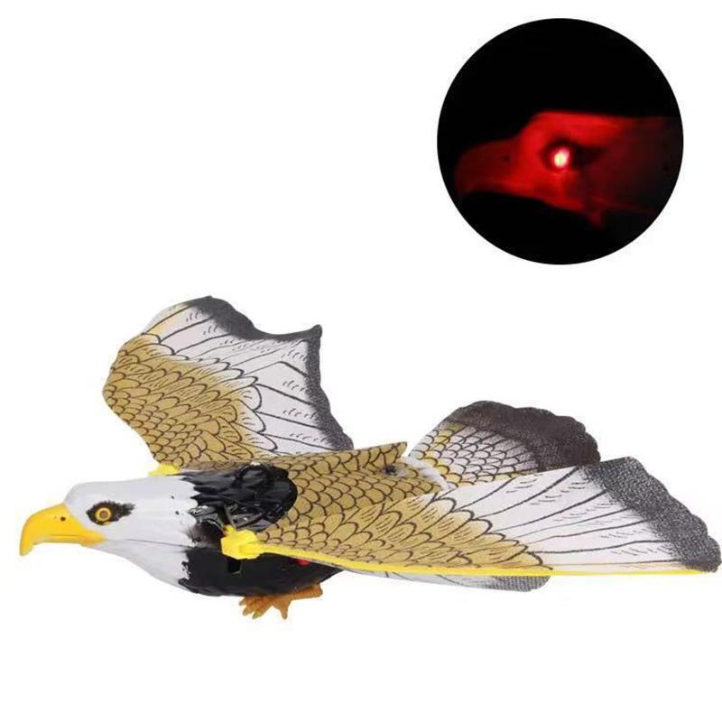 Jouet Aigle Volant Électrique Avec Ailes Battantes Lumière Lumineuse Et Musique Vive Pour Cadeaux d'Anniversaire d'Enfants Jouet d'Intérieur Extérieur