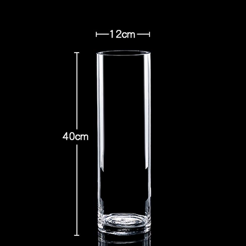 Bardzo Duży Przezroczysty Szklany Wazon do Salonu lub na Stół Jadalny - Idealny do Bambusa, Suszonych Kwiatów i Aranżacji Wodnych