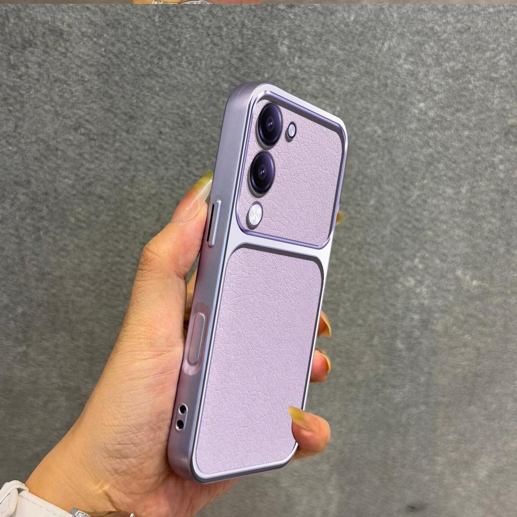 Luxury Faux Leather Case for Vivo Y29t 5G,Y29s 5G,Y04,Y04s Shockproof Big Window