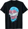 GUME Dripping Trans Pride Skull Transgender T-Shirt Black