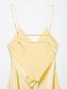 2025 Summer Women's European & American Style Embellished Silky Midi Dress