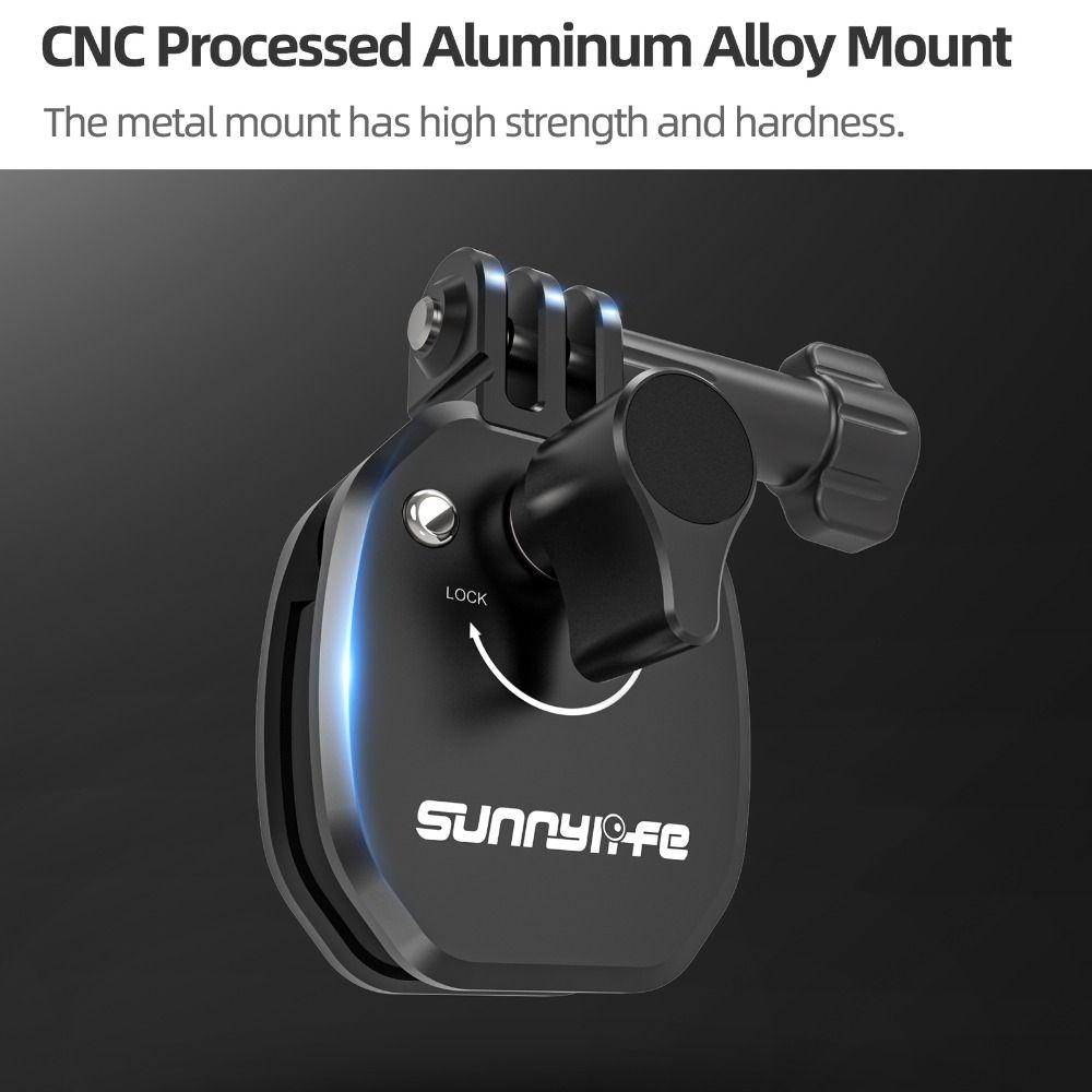 Aluminum Alloy Motorcycle Windscreen Clamp Durable Clip Motorbike Camera Mount Action Camera for DJI Action/GoPro/Insta360