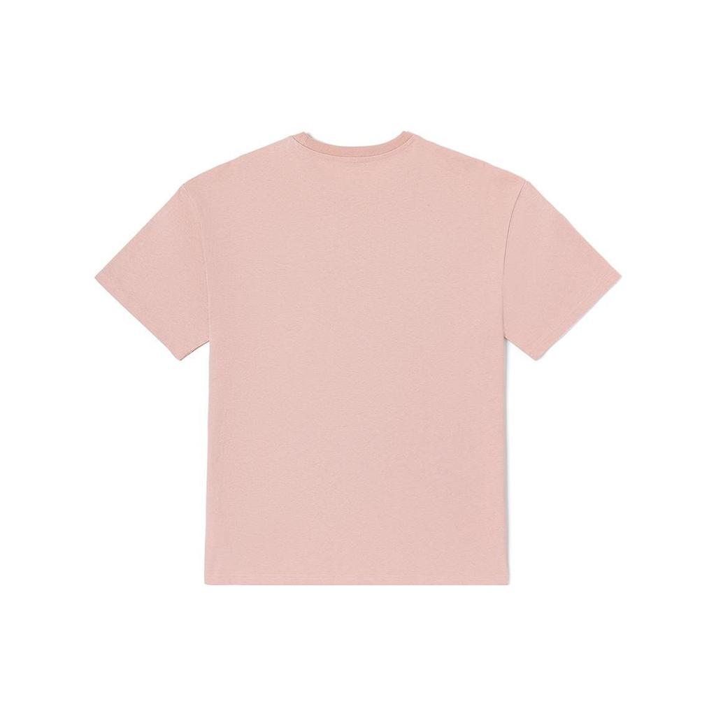 Vans Logo Print Sweet Cool Street Simple Round Neck Short Sleeve T-Shirt Unisex Tops Smoky-Pink VN0008ZBBQL