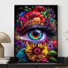 New Arrival 5D DIY Full Circle Diamond Painting "Kaleid Eyes" Embroidery Cross Stitch Home Decor Gift