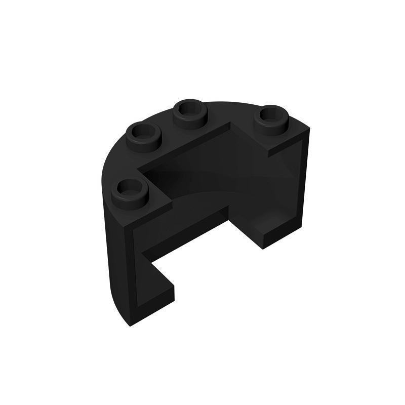 

10pcsMOC and 24593 35402 semi cylindrical 2 x 4 x 2 compatible with 1 x 2 building blocks creative children s toys 10pcs- чорний