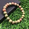 8mm Unakite Jasper Gemstone Beads Bracelet 7.5" Handmade Beads Jewelry Daily-Wear Stretch Bracelet For Gift RBB-8