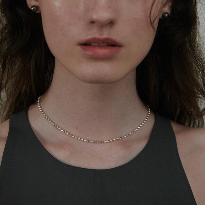 Verte Mini Corde Necklace   Un.silver.150