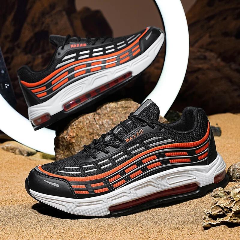 

Большой размер 39-47 Мужская спортивная обувь Обувь на всю стопу Уличная дышащая Противоскользящая Износостойкая Универсальная повседневная обувь для бега 47 оранжевый