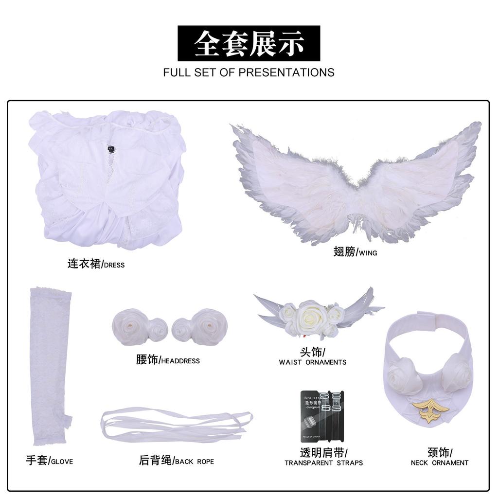 Azur Lane Cosplay Janus Oath Wedding Dress Cosplay Outfit Game Inspired Bridal Cos Costume