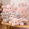 Plush Toy Elephant Sitting Lying Posture Stuffed Doll Decoration Kids Xmas Gift