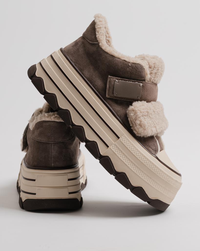 Platform Boots Suny Liana 60500 36 Mink Suede Fur