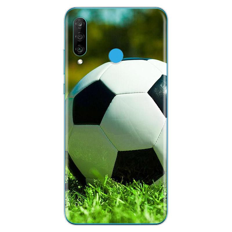 Ich liebe Feuer Fußball weiche TPU Silikonhülle für Huawei P40 P30 P20 Pro P10 P9 P8 Lite E Plus 2019 2017 Telefonhülle