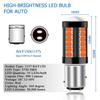 2x 1157 Led Brake Lights Bay15d P21/5w LED Stoplight 33smd Motorcycle Brake Light Signal Lamp DRL Led Car Driving Lights 12V