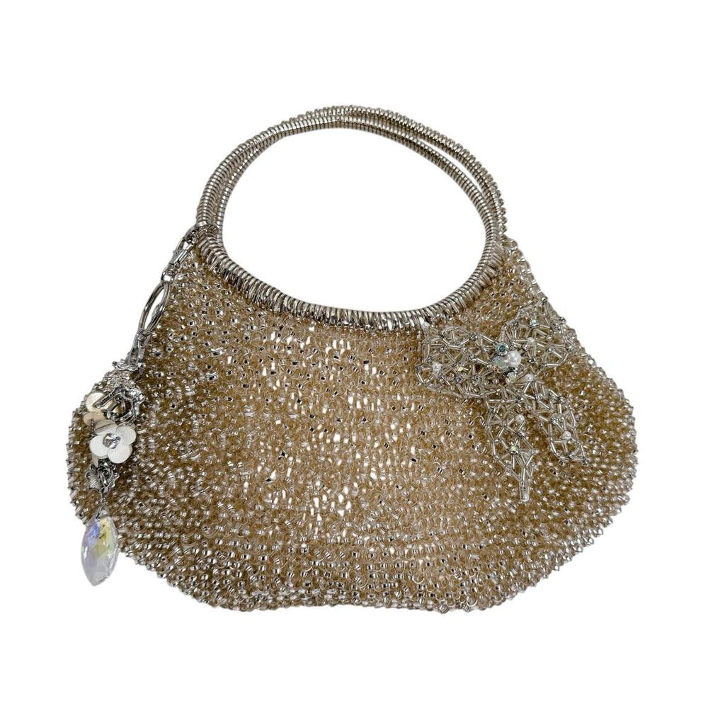 Anteprima Party Mini Bag Handbag Wire Beige Women Used