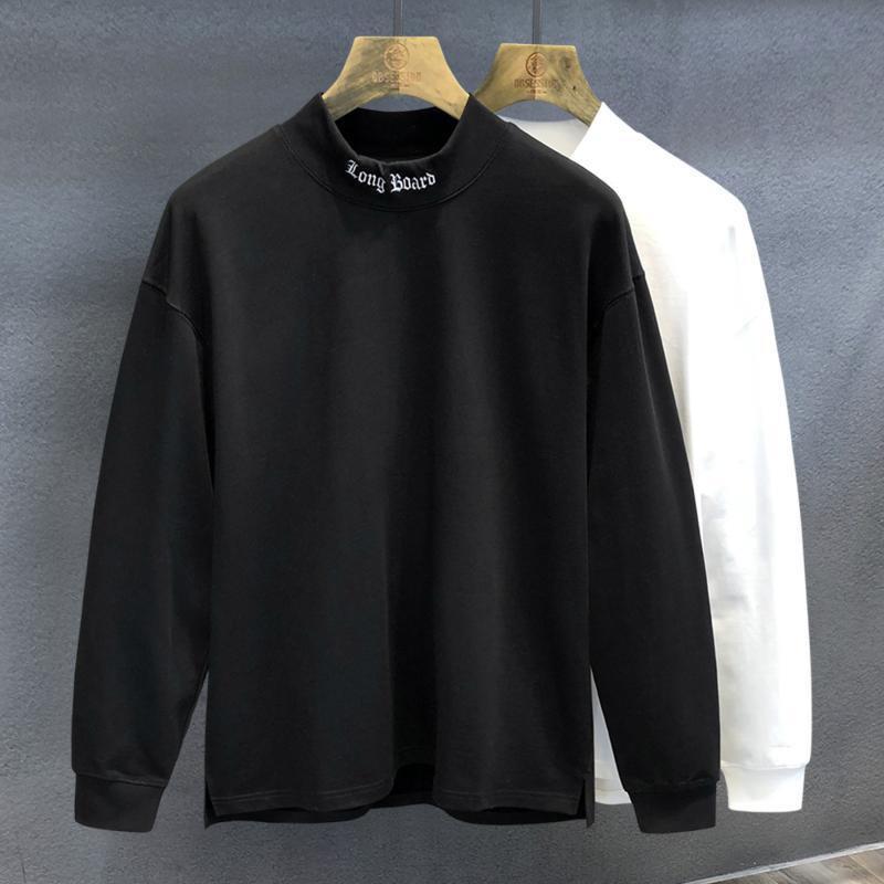 

Men s Double-Sided Velvet Sweatshirt, Semi-High Neck, Warm, Solid Color, Long-Sleeve, High Quality, for Autumn and Winter M (90-105 jin)