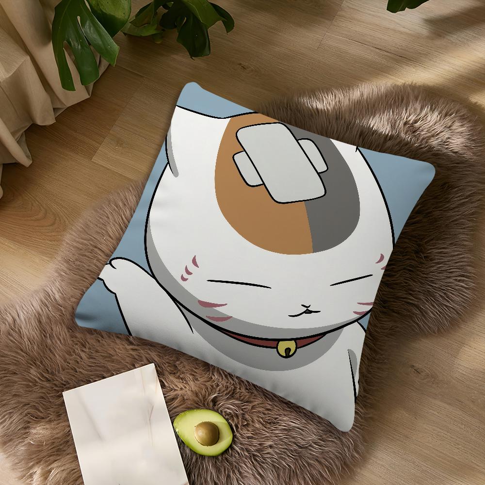 cushion cover Pillowcase NNyanko DoubleSided sensei cute Printing kawaii Sofa Cushion Bedroom anime Bedside cat PillowCover