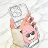 Chibi Girl  Phone Case Transparent Silicone Soft For iPhone 17 16 15 14 13 12 11 Mini Pro Max Plus