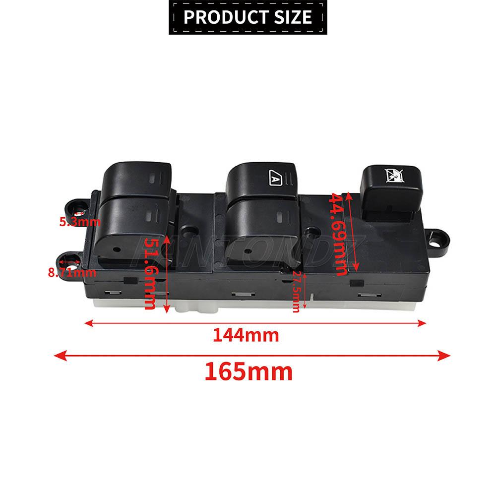 Master Electric Power Window Lifter Switch For Nissan Qashqai J10 2.0 dCi 4WD Navara D40 Vehicles Car QZ 25401JD001 25401BB60B
