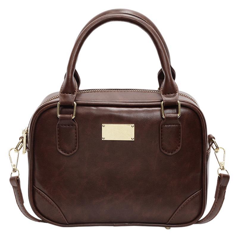 Premium Texture Small Bag Women's 2025 Autumn and Winter New Portable Pillow Bag Boston Design Commuter Messenger Bag