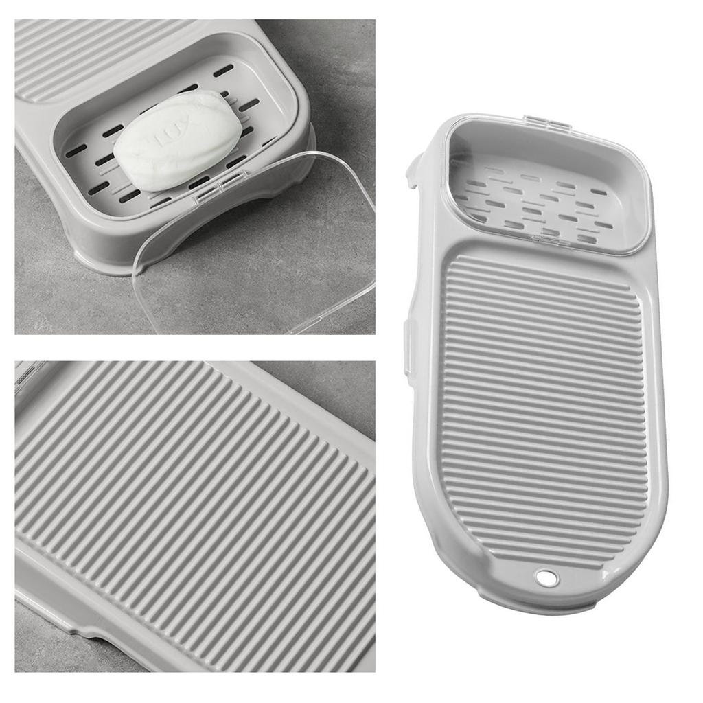 Mini tarka 2 w 1 przenośna antypoślizgowa plastikowa deska do prania z uchwytem na mydło do domu Dormi