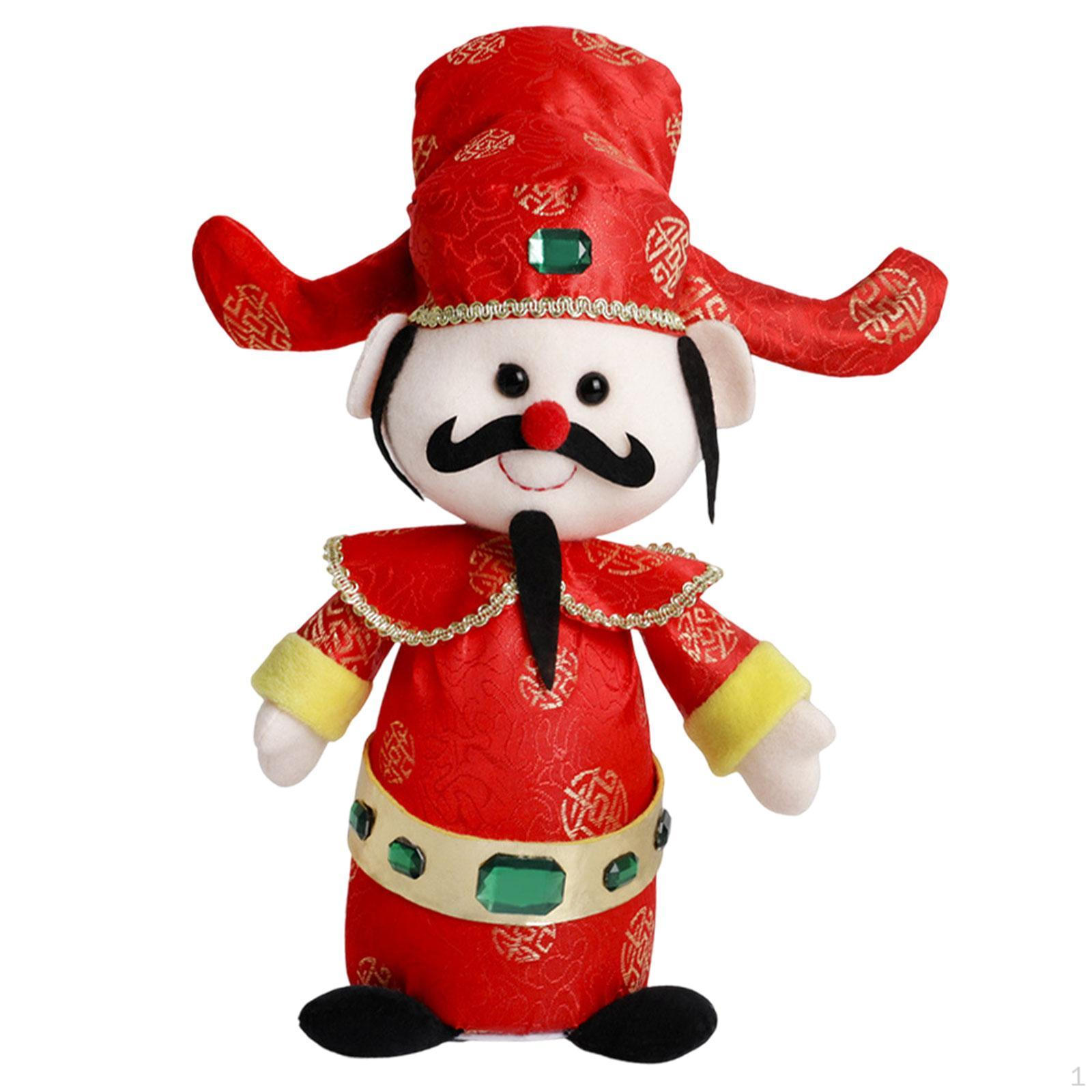 

Бог Богатства Кукла Год Декор Игрушка Китайское Украшение для Фестиваля красный