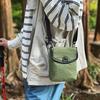 Trendy brand plaid small satchel men's and women's casual shoulder commuter bag travel portable vertical mobile phone bag