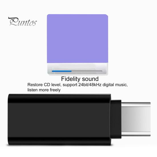 Type-C Audio Converter Adapter Professional Universal Multifunctional High Fidelity Sound Stable Signal Conversion Portable USB-C to 3.5mm Headphone