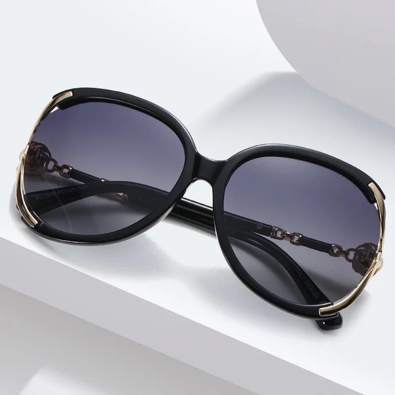 Large Frame Personalized Sunglasses Women Fashion Pearl Decor UV Resistant Stylish Glasses for Women