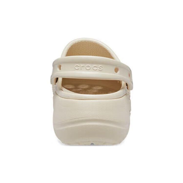Crocs Baya Platform Clog EVA Non-Slip Durable Clogs Women clogs Winter-White 208186-11S