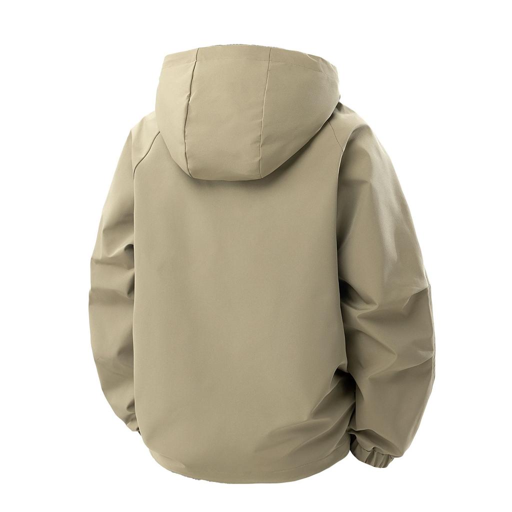 Work Jacket Hooded Jacket Men's Spring and Autumn Students Loose Men's Top