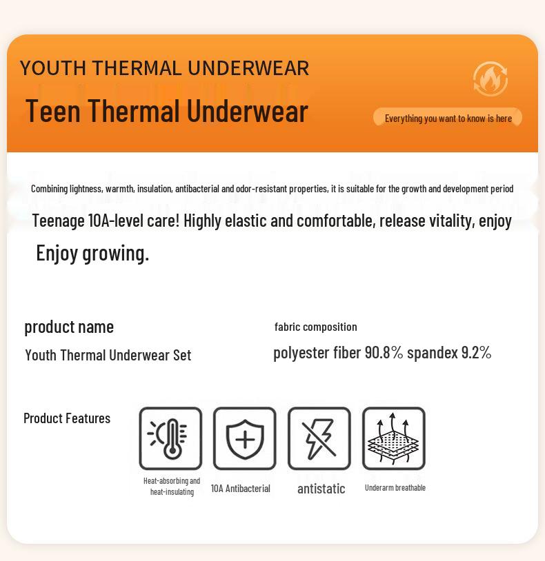 Teen Fleece Pajama Set: Warm, Breathable Base Layer for Big Kids – Ideal for Autumn