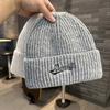 Hats for men and women autumn and winter new wool hats embroidered letters fashion knitted hats warm thickened cold hats