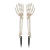2er-Pack Halloween Skelett Arm Pflanzstab Licht mit 48 LEDs 1,5 m Lichterkette Batteriebetrieben Realistisch aussehendes Skelett