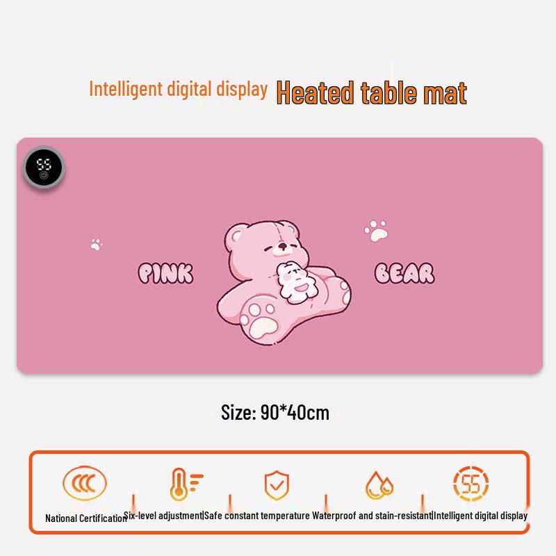 Electric Heating Desk Pad - Warm Mouse Pad for Office & Student Use