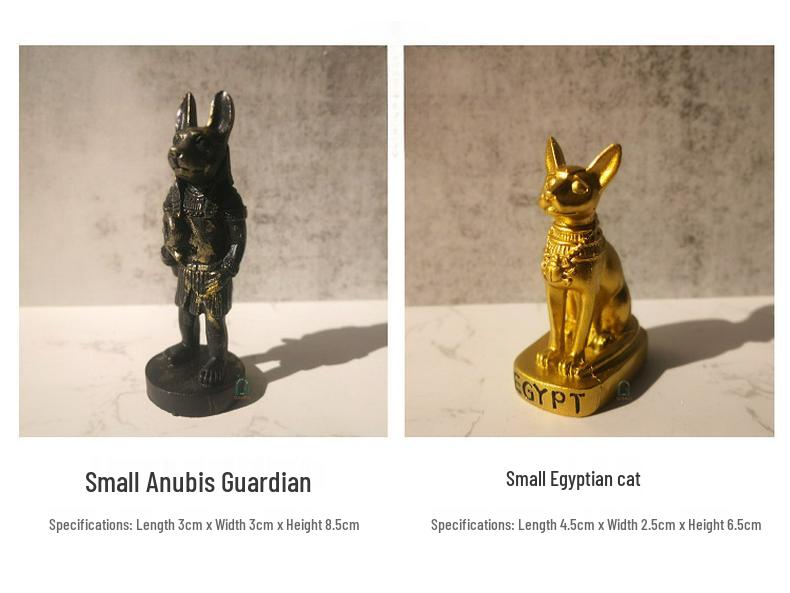 Xianci Ägyptisches Figurenset: Pyramide, Sphinx, Obelisk, Mumie und Pharao-Dekor für Kinderzimmer.