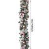 1.8M Gift Artificial Christmas Wreath for Indoor Outdoor Window Living Rooms