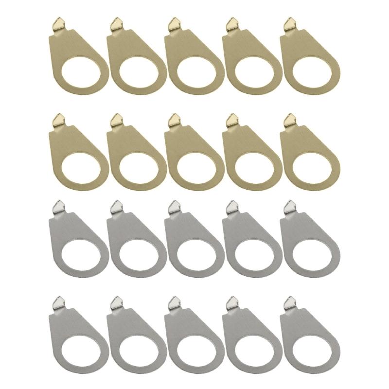 Pack of 10 Metal Electric Guitar Knob Pointer Indicators Guitar Potentiometer Markers for Precise Volumes Tone Control