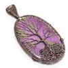 Tree Of Life Purpurite Jewelry, 999 Copper Wire Wrap Pendant Handmade Gemstone Jewelry, Gifts For Wife Brand New Pendant